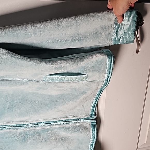 Pendleton XL fuzzy fleece jacket, aquamarine teal - Picture 8 of 16